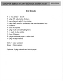 Cooper Third Grade