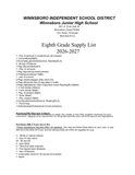 Winnsboro Eighth Grade