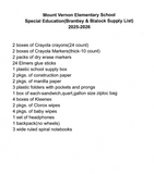 Mt. Vernon Special Education (Brantley and Blalock)